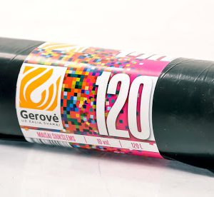 Šiukšlių maišai, juodos spalvos, 120L / 10 vnt