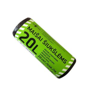 Šiukšlių maišai 20L / 20 vnt
