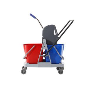 Plastikinis 2x18L kibirų vežimėlis