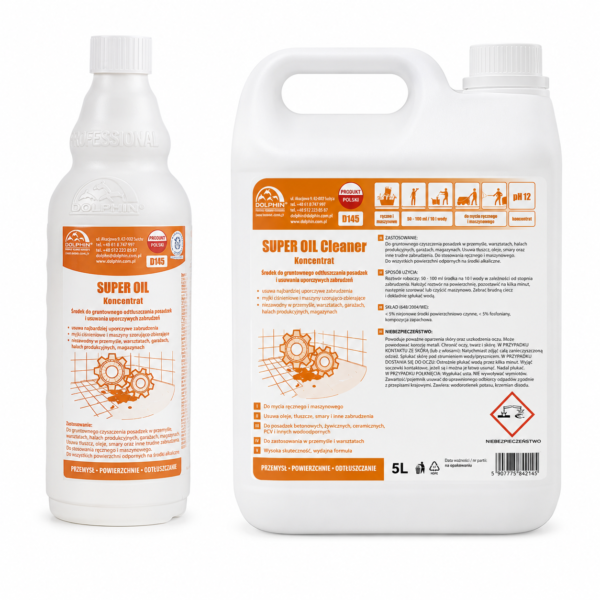 Dolphin Super Oil Cleaner – stiprus riebalų ir grindų valiklis