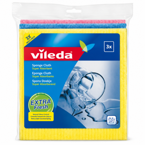 Drėgna pašluostė VILEDA 3 vnt.