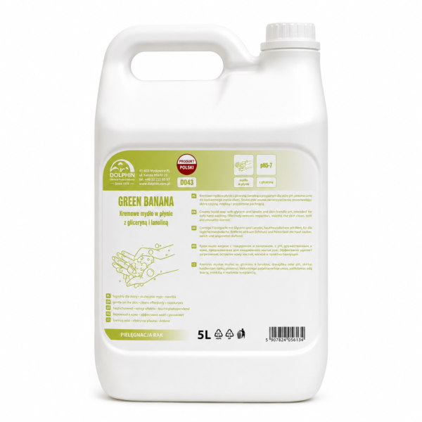 DOLPHIN GREEN BANANA – skystas rankų muilas 5 L