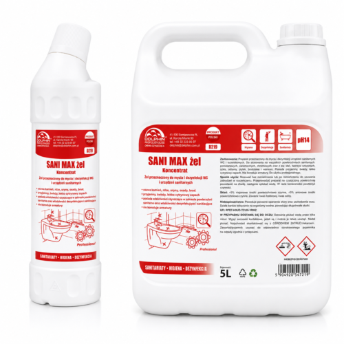 Dolphin Sani Max Gel – sanitarinių paviršių valiklis
