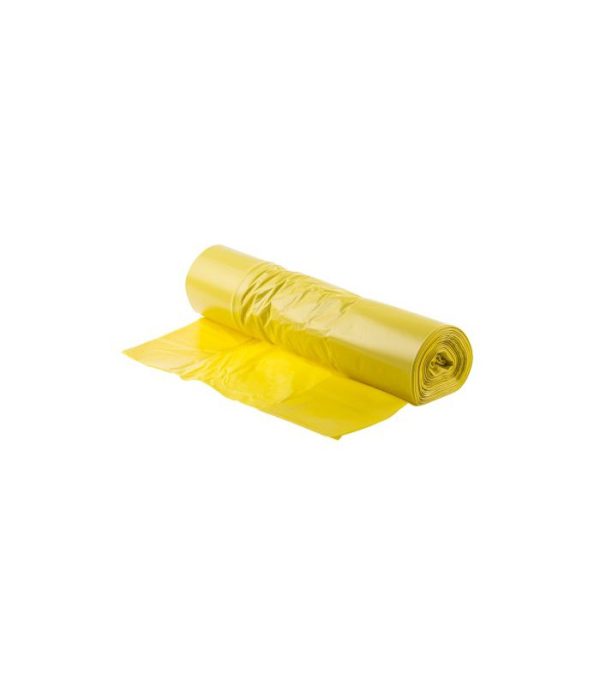 Šiukšlių maišai, Geltonos spalvos, 240L / 10 vnt,