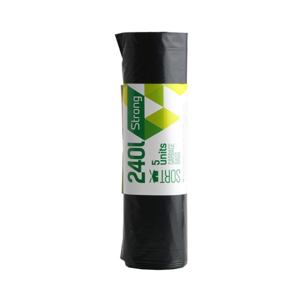 Šiukšlių maišai SORTEX, 240 L, 5 vnt.