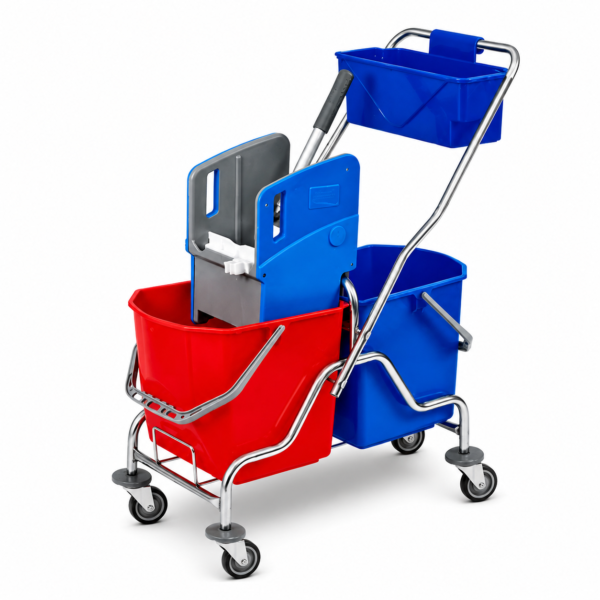 vezi Chromuotas 2x18l kibirų vežimėlis