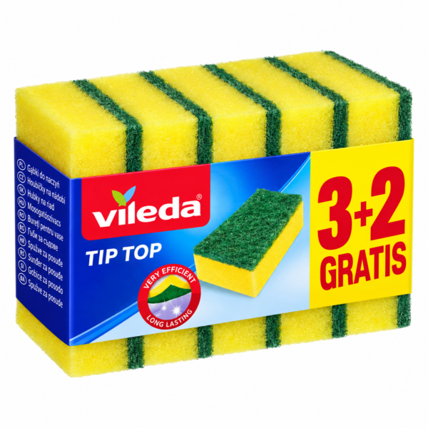 Vileda Tip Top – indų plovimo kempinėlės 5 vnt.