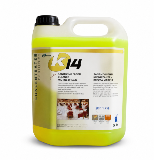 K14 – kvapnus dezinfekuojantis grindų ploviklis, 5 L