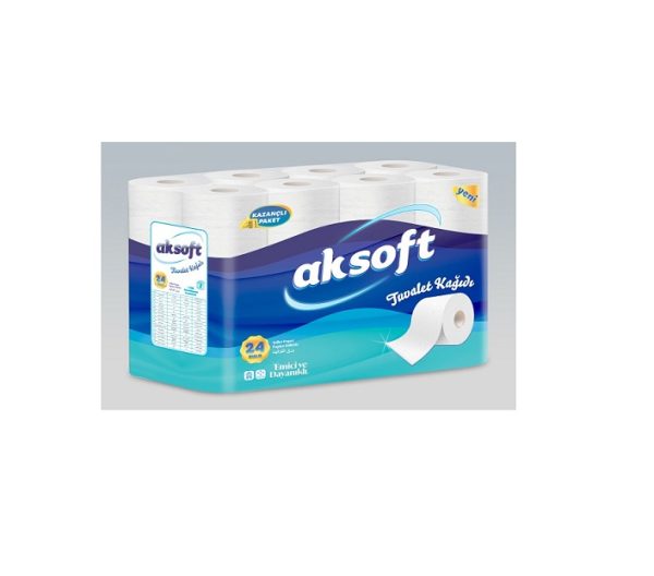 Tualetinis popierius AKSOFT TOILET PAPER 115 lapelių 24 rit.