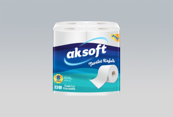 Tualetinis popierius AKSOFT TOILET PAPER 115 lapelių 8 rit.