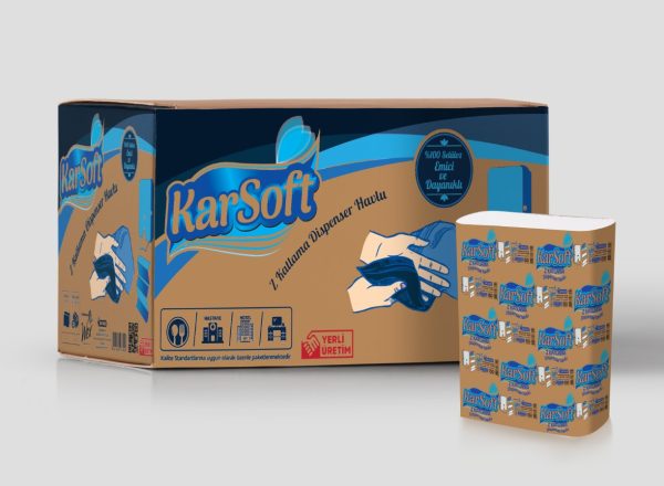 Popierinės Servetėlės KARSOFT Z FOLD TOWEL 150 lapelių
