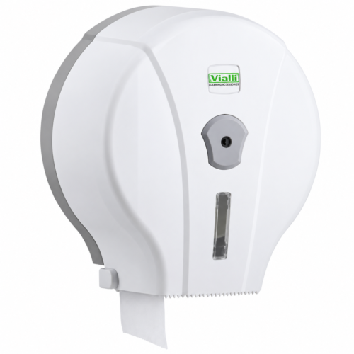 MINMAX VIALLI Mini/Maxi Jumbo – laikiklis tualetiniam popieriui, baltas