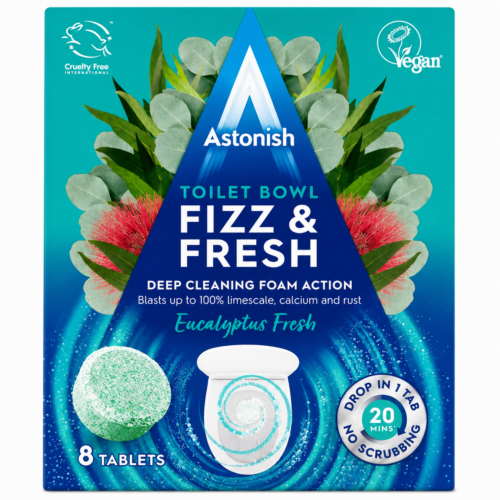 ASTONISH – tualeto valymo tabletės, 8 vnt.