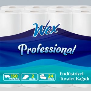Tualetinis popierius WEX PROFESSIONAL 150 lapelių 24 rit.