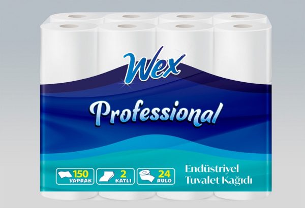 Tualetinis popierius WEX PROFESSIONAL 150 lapelių 24 rit.