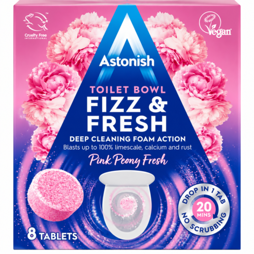 Astonish Fizz & Fresh – WC valymo tabletės 8 vnt.