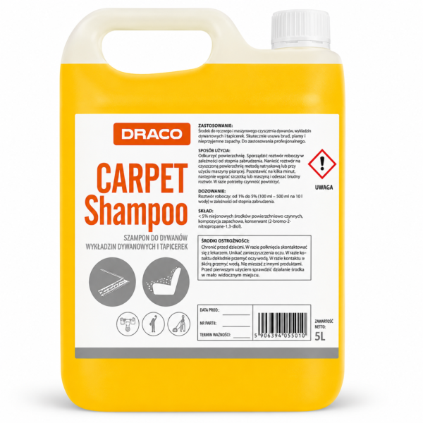 DRACO CARPET Shampoo – kilimų šampūnas 5 L