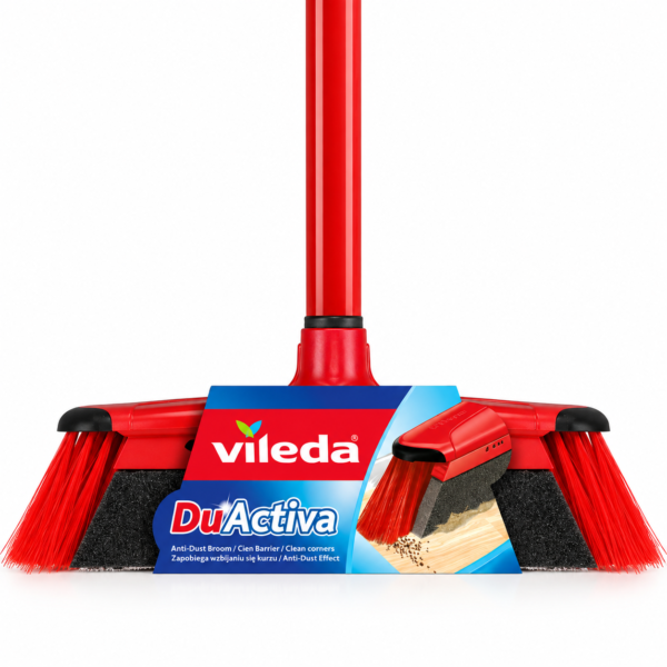 Vileda DuActiva – grindų šluota su antistatine kempine