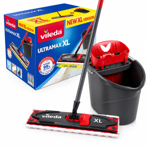 Vileda Ultramax XL BOX / XL BOX Turbo – grindų plovimo rinkinys