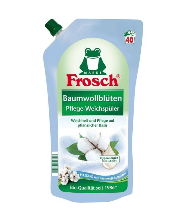 Skalbinių minkštiklis FROSCH medvilnės žiedų kvapo, 1L