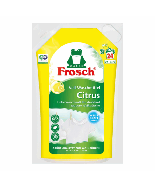 Skalbimo priemonė FROSCH su citrinų ekstraktu, 1.8L
