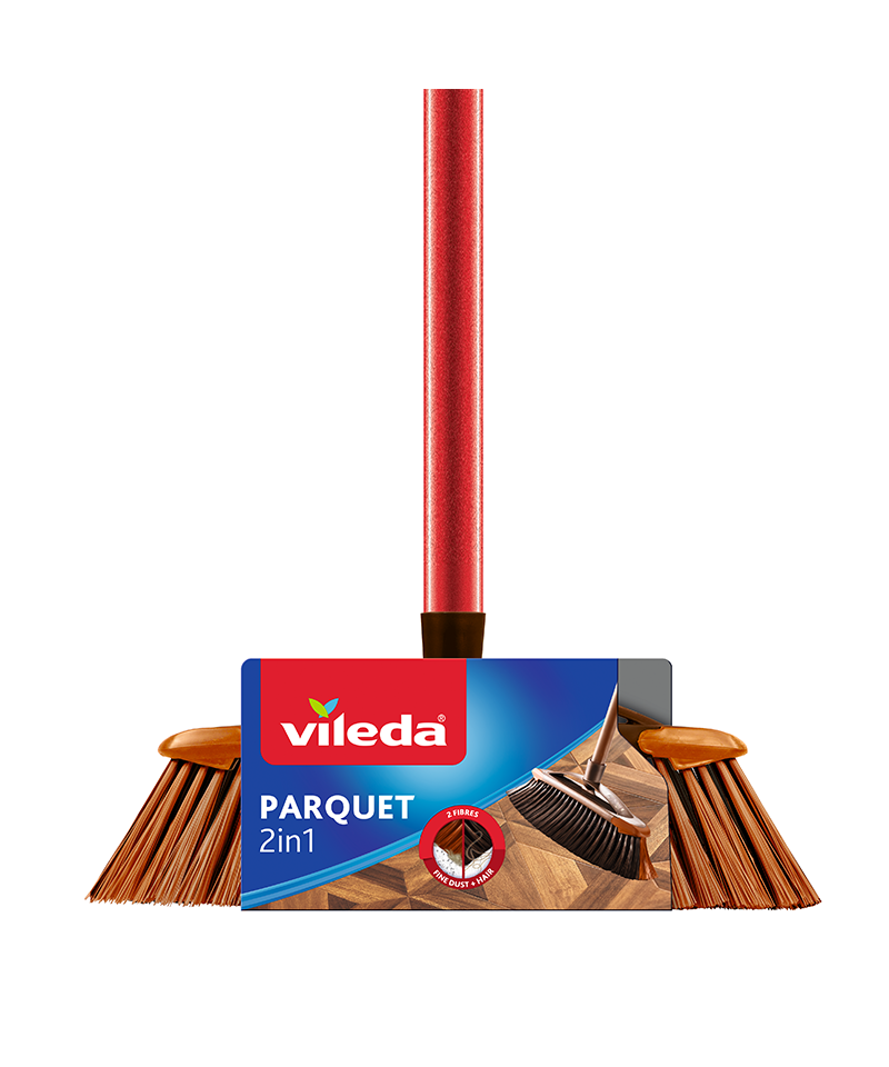 Vileda šepetys PARQUET su kotu