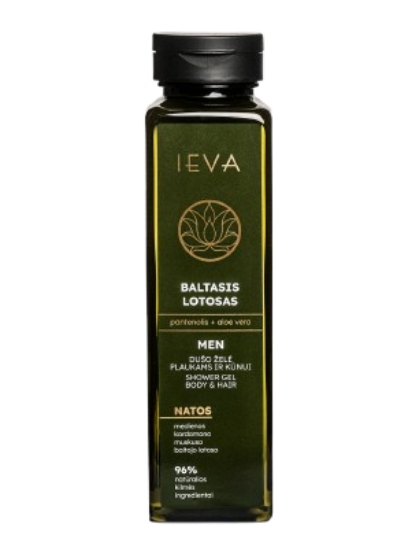 Dušo želė plaukams ir kūnui IEVA BALTASIS LOTOSAS 300 ml