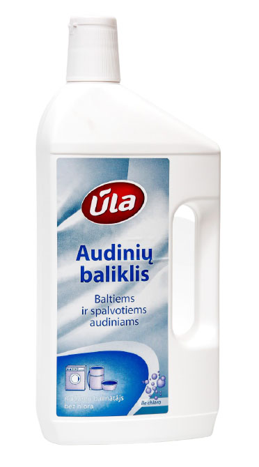 Audinių baliklis ŪLA BE CHLORO 0,9 l