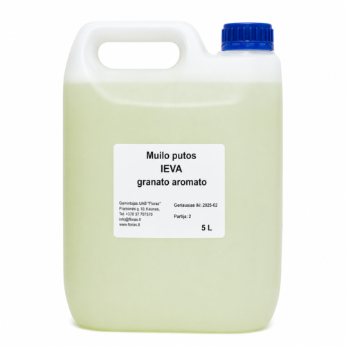 PU IEVA – muilo putos su granatų aromatu 5 L