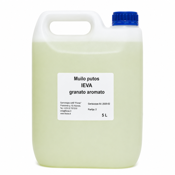 IEVA – muilo putos su granatų aromatu 5 L