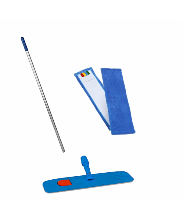 Grindų plovimo komplektas su SPEEDMOP šluoste, 40 cm (aliuminis kotas, laikiklis, šluostė)