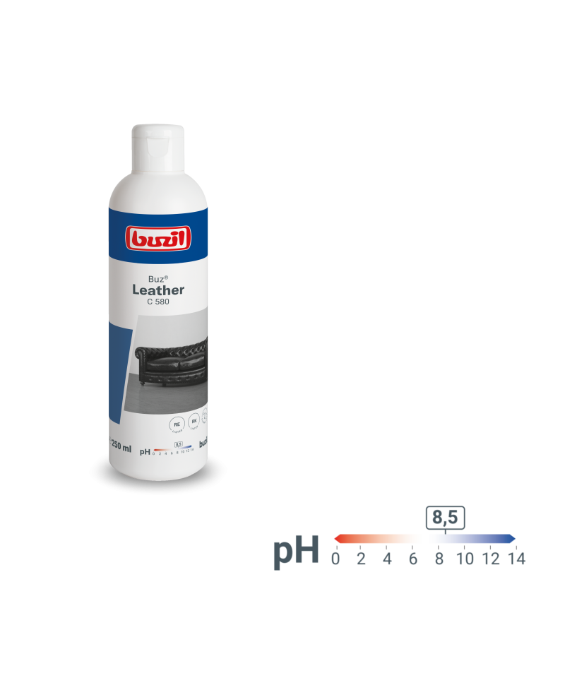 Intensyvusis paviršių valiklis lygiai odai Buzil BUZ®LEATHER 250ml-C580