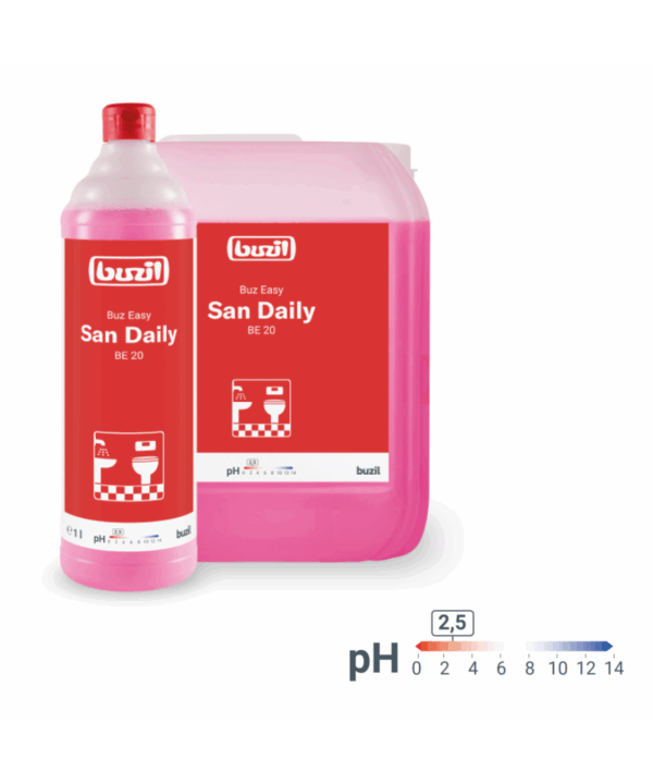 Sanitarinis rūgštinis valiklis Buzil BUZ EASY SAN DAILY 1L-BE20