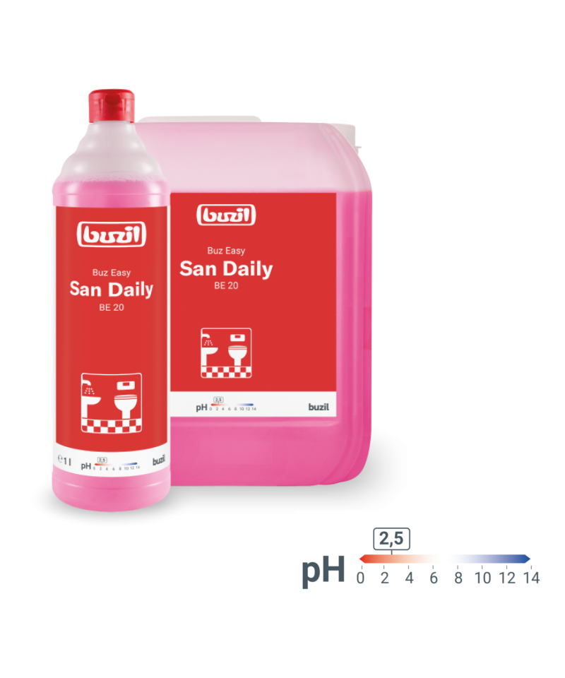 Sanitarinis rūgštinis valiklis Buzil BUZ EASY SAN DAILY 1L-BE20