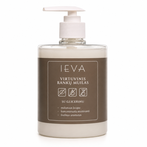 vir IEVA – virtuvinis rankų muilas 0,5 L