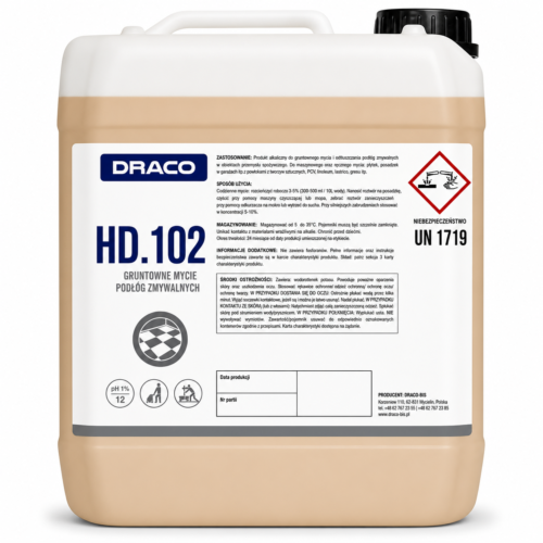 102 DRACO HD.102 – stiprus šarminis grindų valiklis 10 L