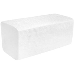 Popierinis rankšluostis lapeliais V fold celiuliozė RV033 2 sl. 160 lap