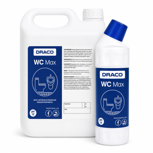 5 DRACO WC Max – chlorinis sanitarinių paviršių valiklis ir dezinfekantas