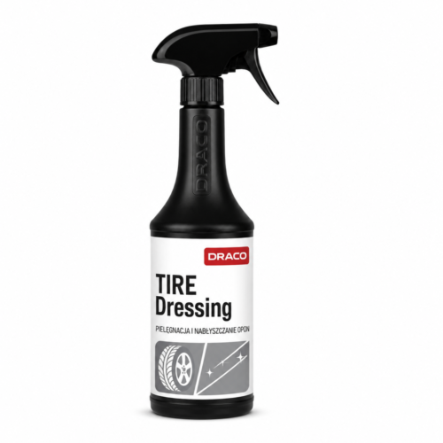 TIRE Dressing 750ml,„Draco“ padangų padažas 750 ml - juoda buferio padangų guma