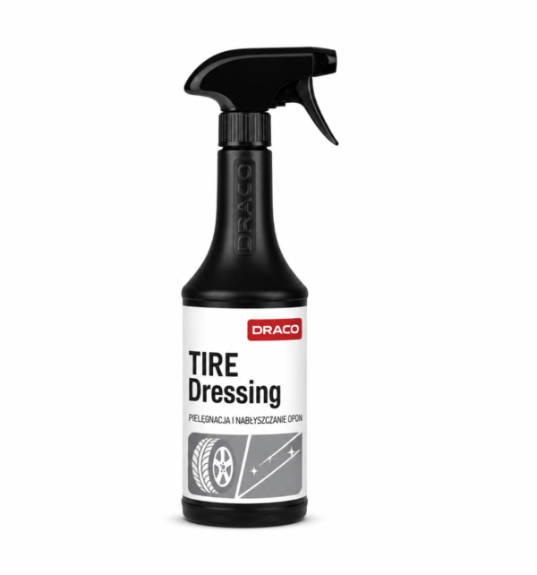 TIRE Dressing 750ml,„Draco“ padangų padažas 750 ml - juoda buferio padangų guma