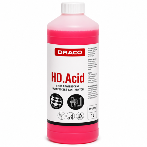 DRACO HD.Acid – rūgštinis sanitarinių patalpų valiklis 1 L