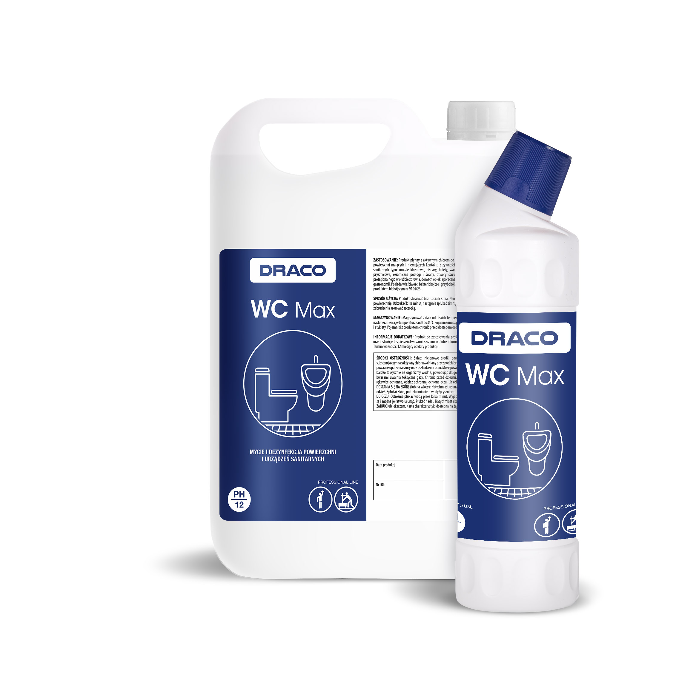 WC MAX Draco 5L,PAVIRŠIŲ IR SANITARINĖS ĮRANGOS VALYMAS IR DEZINFEKAVIMAS