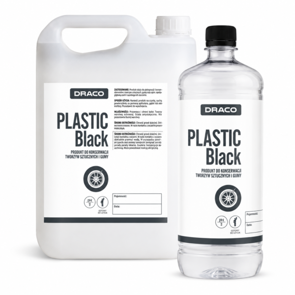 DRACO PLASTIC Black – plastiko ir gumos priežiūros priemonė
