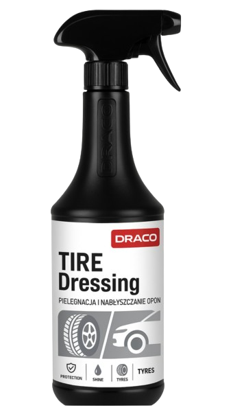TIRE Dressing 750ml,„Draco“ padangų padažas 750 ml - juoda buferio padangų guma