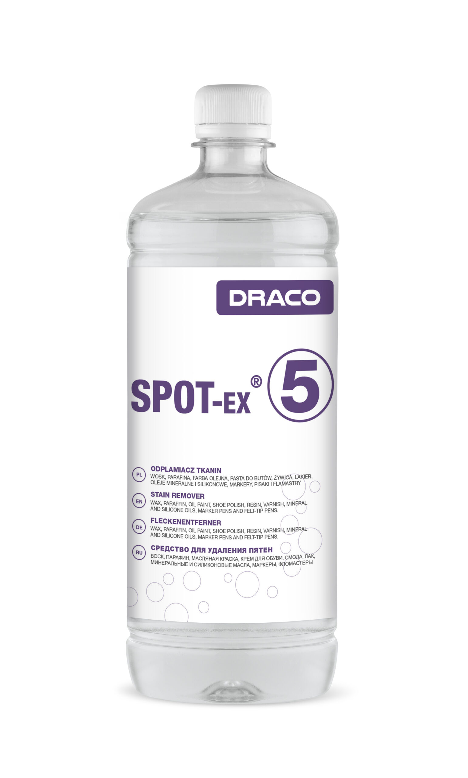 DRACO SPOT-EX 5 audinių dėmių valiklis nuo aliejaus, vaško, lako, žymeklių dėmių