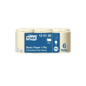 Rankšluostis ritinyje TORK M2, 1sl, geltonas 120150
