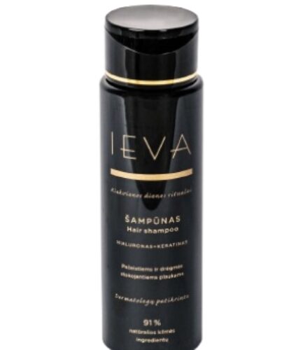 Šampūnas IEVA PAŽEISTIEMS IR DRĖGMĖS STOKOJANTIEMS PLAUKAMS 300 ml