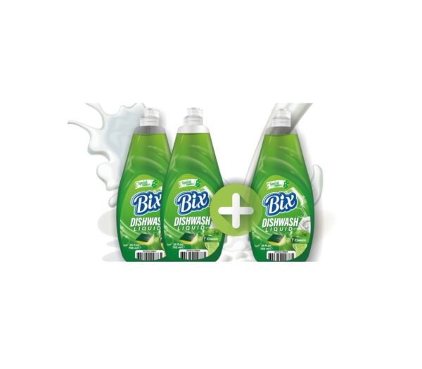 2plius1.jpg Indų ploviklis BIX įvairių spalvų 750 ml (3 už 2 kainą!)