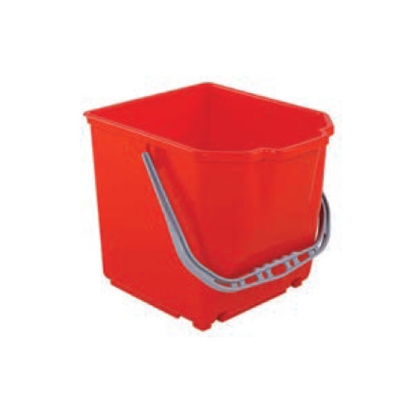 BT18-BT25-red.jpg Raudonas 25 litrų plastikinis kibiras su plastikine rankena
