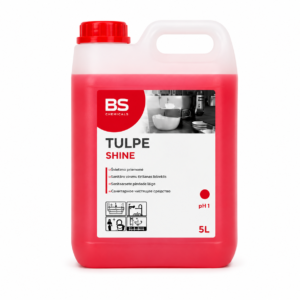 Tulpe Shine – profesionali sanitarinių patalpų valymo priemonė 5 L
